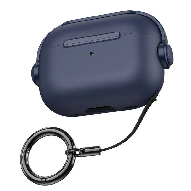 Husă nouă pentru Airpods Pro 2 Generation 2022, cu închizătoare pentru șnur, capac pentru căști cu blocare pentru căști, pentru 