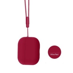 Husă pentru căști pentru AirPods Pro 2 2022 cu husă anti-pierdere cu șnur [LED frontal vizibil] pentru husă din silicon pentru A