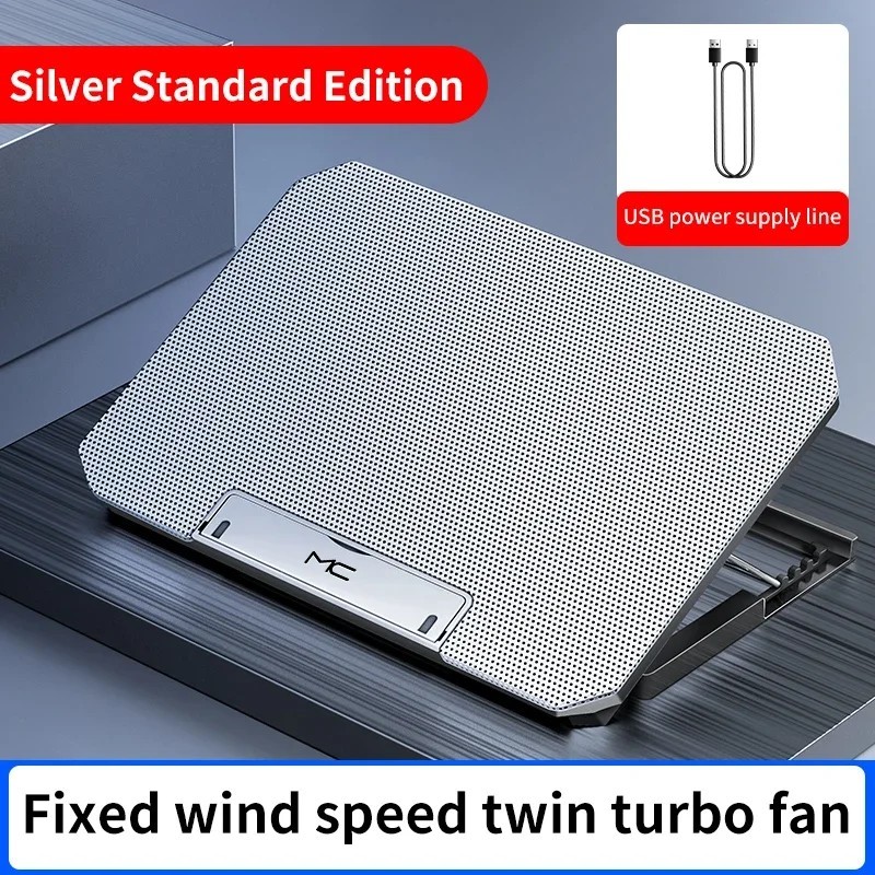 Q100 Ventilator de răcire pentru laptop pentru jocuri de 17 inchi Ecran LED Două porturi USB 2600 RPM Pad de răcire pentru lapto
