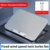 Q100 Ventilator de răcire pentru laptop pentru jocuri de 17 inchi Ecran LED Două porturi USB 2600 RPM Pad de răcire pentru lapto