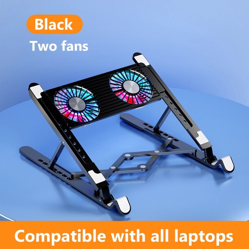 Nou suport de bază pentru răcire pentru laptop, suport de răcire pliabil pentru laptop, suport portabil reglabil pentru notebook