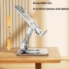 Suport tabletă cu rotație de 360° pentru iPad, suport pentru tabletă pliabil reglabil, suport pentru telefon din aluminiu compat