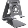 Suport tabletă cu rotație de 360° pentru iPad, suport pentru tabletă pliabil reglabil, suport pentru telefon din aluminiu compat