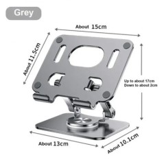 Suport tabletă cu rotație de 360° pentru iPad, suport pentru tabletă pliabil reglabil, suport pentru telefon din aluminiu compat