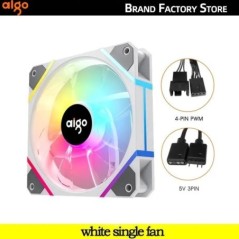 Aigo AM12PRO Ventilator RGB Ventoinha PC 120mm Kit ventilator carcasa computerului Racitor de apa 4pin PWM Ventilatoare de racir