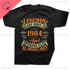 1984 40 de ani 40 de ani, ediție limitată, tricou din bumbac, bărbați, femei, aniversare, tricouri, cadou, tricou cu mânecă scur