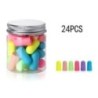 24/60/120 buc dopuri de urechi din spumă tip glonț, anti-zgomot, dop pentru urechi pentru dormit, multicolor