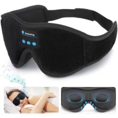 Mască pentru căști de somn Mască de ochi Bluetooth 3D Redare muzică Căști de dormit cu difuzor HD încorporat