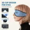 Mască pentru căști de somn Mască de ochi Bluetooth 3D Redare muzică Căști de dormit cu difuzor HD încorporat
