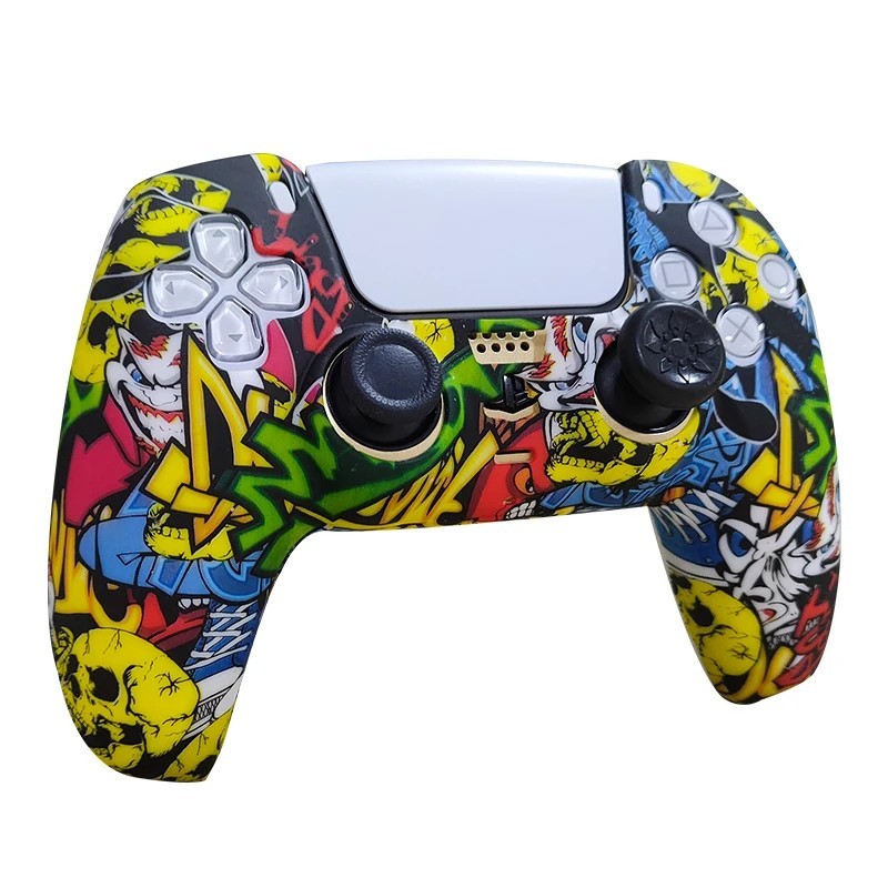 Husa de protectie din cauciuc din silicon pentru Sony PlayStation Dualshock 5 Carcasa pentru controler PS5 Capac de prindere Sti