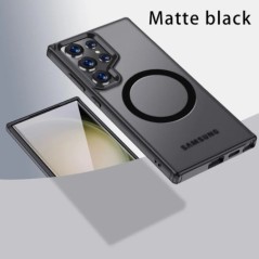 Carcasă de încărcare fără fir magnetică antișoc Airbag-uri pentru Samsung Galaxy S24 S23 Ultra FE S24 Plus S24+ S23+ Husă armură