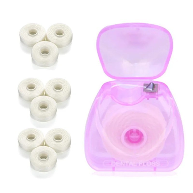 1 cutie + 10 role de 50 m ață dentară pentru igiena bucală ceară pentru curățarea dinților cu aromă de mentă bobină de ață denta 1 cutie + 10 role de 50 m ață dentară pentru igiena bucală ceară pentru curățarea dinților cu aromă de mentă bobină de ață denta