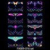 Ziua Îndrăgostiților Tatuaje fluorescente pe față Tatuaje temporare Tatuaje rezistent la apă pentru braț și umăr Music Concert B