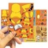 32 de foi autocolant puzzle DIY pentru copii Pokemon Face amuzant Anime Pikachu Asamblare autocolante Jucării pentru copii Băieț