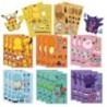 32 de foi autocolant puzzle DIY pentru copii Pokemon Face amuzant Anime Pikachu Asamblare autocolante Jucării pentru copii Băieț