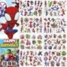 Aleatoriu 2 bucăți autocolante cu tatuaj Disney Marvel Spiderman Anime Omul Păianjen Autocolant cu tatuaj din desene animate Cad