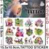 Aleatoriu 2 bucăți autocolante cu tatuaj Disney Marvel Spiderman Anime Omul Păianjen Autocolant cu tatuaj din desene animate Cad