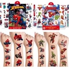4 bucăți/set autocolante pentru tatuaje Disney Avengers, autocolant original impermeabil prințesa Sofia, accesorii pentru petrec