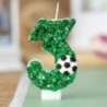 Lumânări pentru Tort Fotbal Lumânări pentru Zile de Naștere Lumânări pentru Fotbal Topper pentru Cupcake Articole pentru Decorat