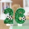 Lumânări pentru Tort Fotbal Lumânări pentru Zile de Naștere Lumânări pentru Fotbal Topper pentru Cupcake Articole pentru Decorat