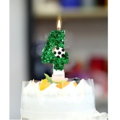 Lumânări pentru Tort Fotbal Lumânări pentru Zile de Naștere Lumânări pentru Fotbal Topper pentru Cupcake Articole pentru Decorat