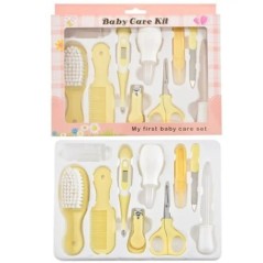 10 bucăți/set Kit de îngrijire a sănătății pentru bebeluși pentru copii, unghii, păr, îngrijire a sănătății, termometru, perie d