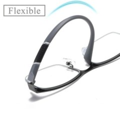 Ochelari de lectură pentru bărbați Ochelari retro pentru hipermetropie de afaceri Ochelari de lectură anti lumină albastră 0 +1,