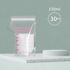 30PCS100-250ml pungi de depozitare a laptelui matern Congelator Bas Mama Materna saci de depozitare a alimentelor pentru bebeluș