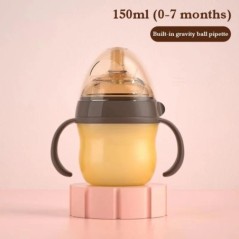 Biberon cu maner din silicon Biberon Accesorii pentru fotografie 0-36 luni 150ml 240ml Bebelusi baieti si fetite