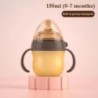 Biberon cu maner din silicon Biberon Accesorii pentru fotografie 0-36 luni 150ml 240ml Bebelusi baieti si fetite