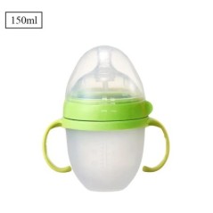 Biberon cu maner din silicon Biberon Accesorii pentru fotografie 0-36 luni 150ml 240ml Bebelusi baieti si fetite