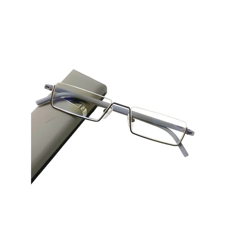 May Flower TR90 Ochelari pentru prezbiocie Ochelari pentru lectură cu lumină albastră pentru bărbați Ochelari pătrați din metal 