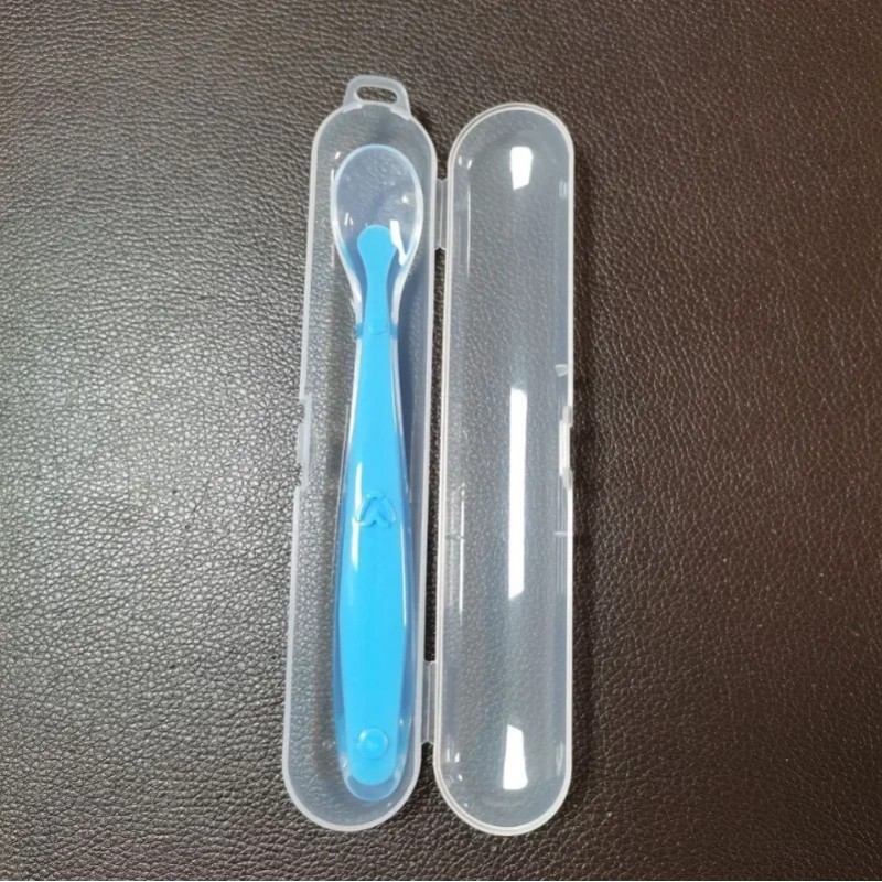 1/2 buc. Set de linguri din silicon pentru bebeluși care învață să mănânce lingură de antrenament lingură moale din silicon pent 1/2 buc. Set de linguri din silicon pentru bebeluși care învață să mănânce lingură de antrenament lingură moale din silicon pent