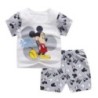 2buc/set Haine de vară Mickey Bebeluş Trening pentru copii Costum cu mâneci scurte Fete Băieţi Tricou + Pantaloni scurţi Ţinute 