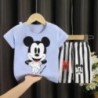 2buc/set Haine de vară Mickey Bebeluş Trening pentru copii Costum cu mâneci scurte Fete Băieţi Tricou + Pantaloni scurţi Ţinute 