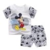 2buc/set Haine de vară Mickey Bebeluş Trening pentru copii Costum cu mâneci scurte Fete Băieţi Tricou + Pantaloni scurţi Ţinute 