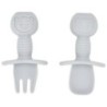 4 bucăți/set farfurie de sufragerie din silicon pentru siguranță pentru bebeluși, solid, drăguț, cu desene animate, pentru copii