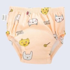 Pantaloni de antrenament pentru bebeluși, din bumbac, impermeabil, reutilizabil, în 6 straturi, pantaloni scurți pentru sugari, 