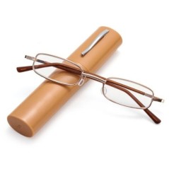 Ochelari de lectură portabili, ușori, subțiri, cu carcasă tubulară, ochelari de citire anti-lumină albastră pentru bărbați, feme