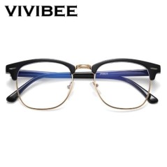 VIVIBEE Ochelari de ochelari vintage anti-albastru care blochează bărbați cu filtru de raze pătrate, ochelari de joc pentru feme