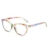 Ochelari de lectură cu flori cu imprimare elegantă de modă Protecția ochilor Ochelari de vedere prezbiopi cu lumină albastră pen