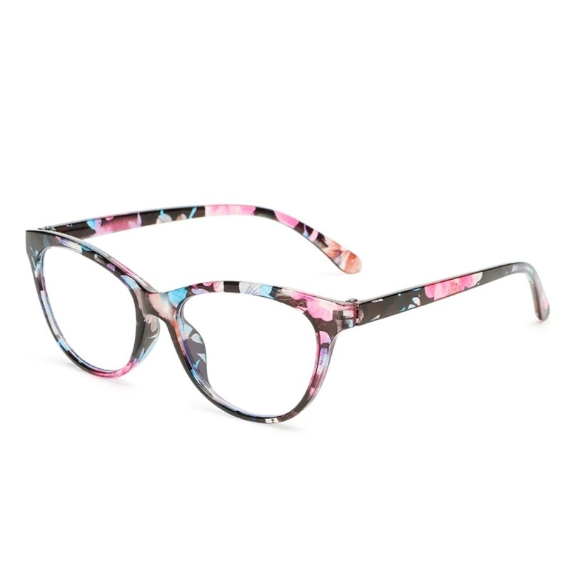 Ochelari de lectură cu flori cu imprimare elegantă de modă Protecția ochilor Ochelari de vedere prezbiopi cu lumină albastră pen