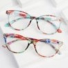 Ochelari de lectură cu flori cu imprimare elegantă de modă Protecția ochilor Ochelari de vedere prezbiopi cu lumină albastră pen