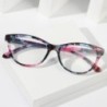 Ochelari de lectură cu flori cu imprimare elegantă de modă Protecția ochilor Ochelari de vedere prezbiopi cu lumină albastră pen
