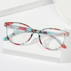 Ochelari de lectură cu flori cu imprimare elegantă de modă Protecția ochilor Ochelari de vedere prezbiopi cu lumină albastră pen