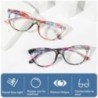 Ochelari de lectură cu flori cu imprimare elegantă de modă Protecția ochilor Ochelari de vedere prezbiopi cu lumină albastră pen
