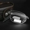 Ochelari de lectură pliabili, portabili, din metal, ultraușori, pentru bărbați, ochelari de afaceri pentru prezbiopie, ochelari 
