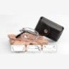 Ochelari de lectură pliabili, portabili, din metal, ultraușori, pentru bărbați, ochelari de afaceri pentru prezbiopie, ochelari 