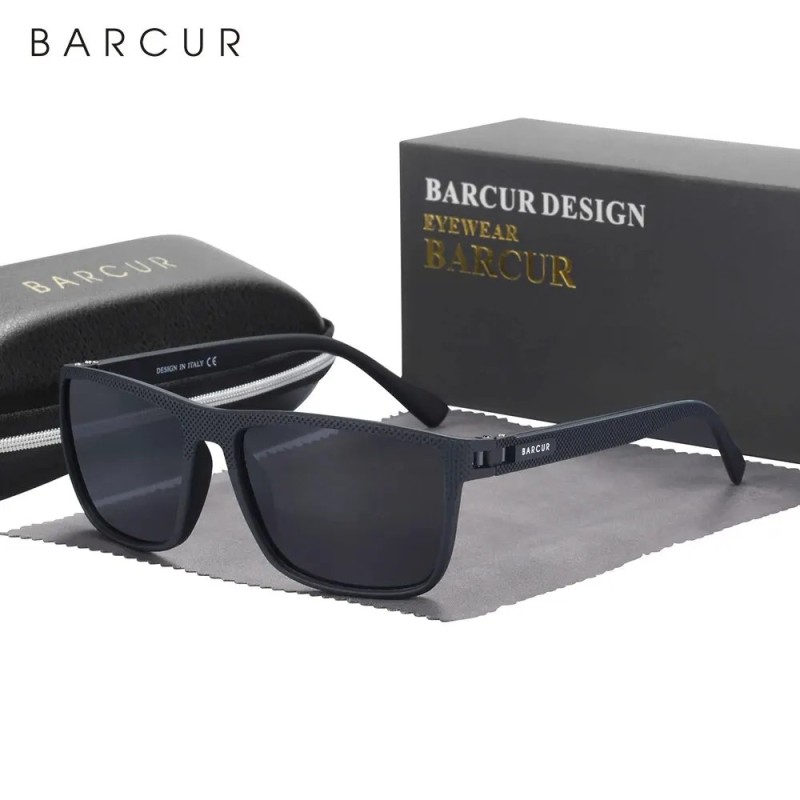 BARCUR Design TR90 Ochelari de soare Bărbați Polarizați Ochelari de soare sport cu greutate mică Ochelari de soare pentru femei 
