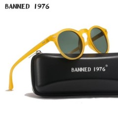 Brand Designer Femei Bărbați Ochelari de soare polarizați Vintage Lentile rotunde Ochelari de soare Cool Driving UV400 Ochi Ochi